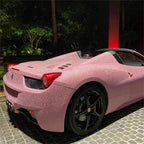 Matte Diamond Glitter Pink Car Vinyl Wrap product image 12 - Veloro matte vinyl wrap