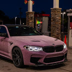 Matte Diamond Glitter Pink Car Vinyl Wrap product image 4 - Veloro matte vinyl wrap