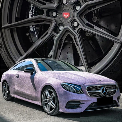 Matte Diamond Glitter Purple Car Vinyl Wrap product image 5 - Veloro matte vinyl wrap