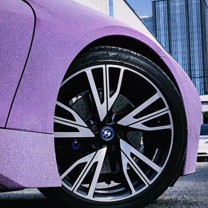 Matte Diamond Glitter Purple Car Vinyl Wrap product image 4 - Veloro matte vinyl wrap