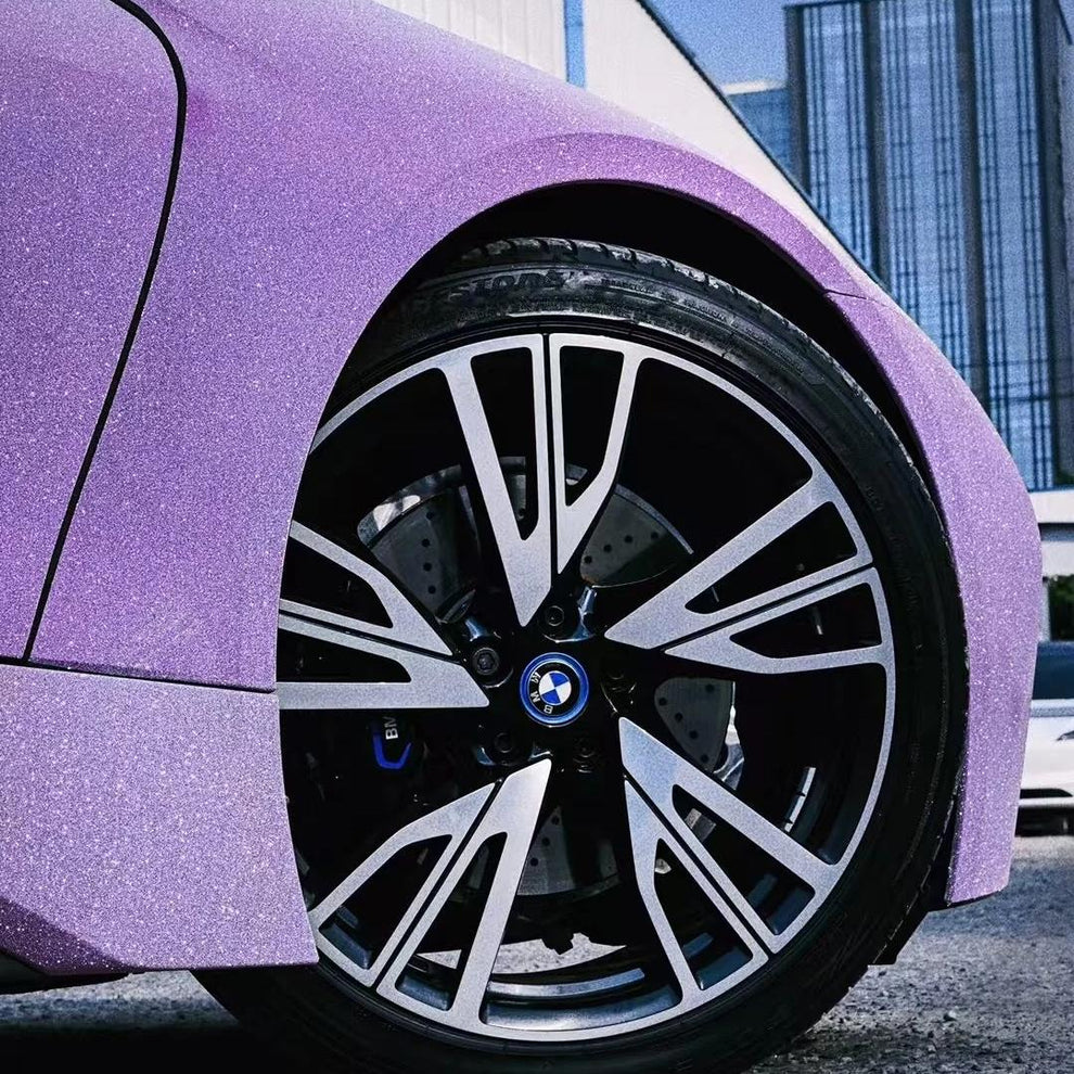 Matte Diamond Glitter Purple Car Vinyl Wrap product image 4 - Veloro matte vinyl wrap