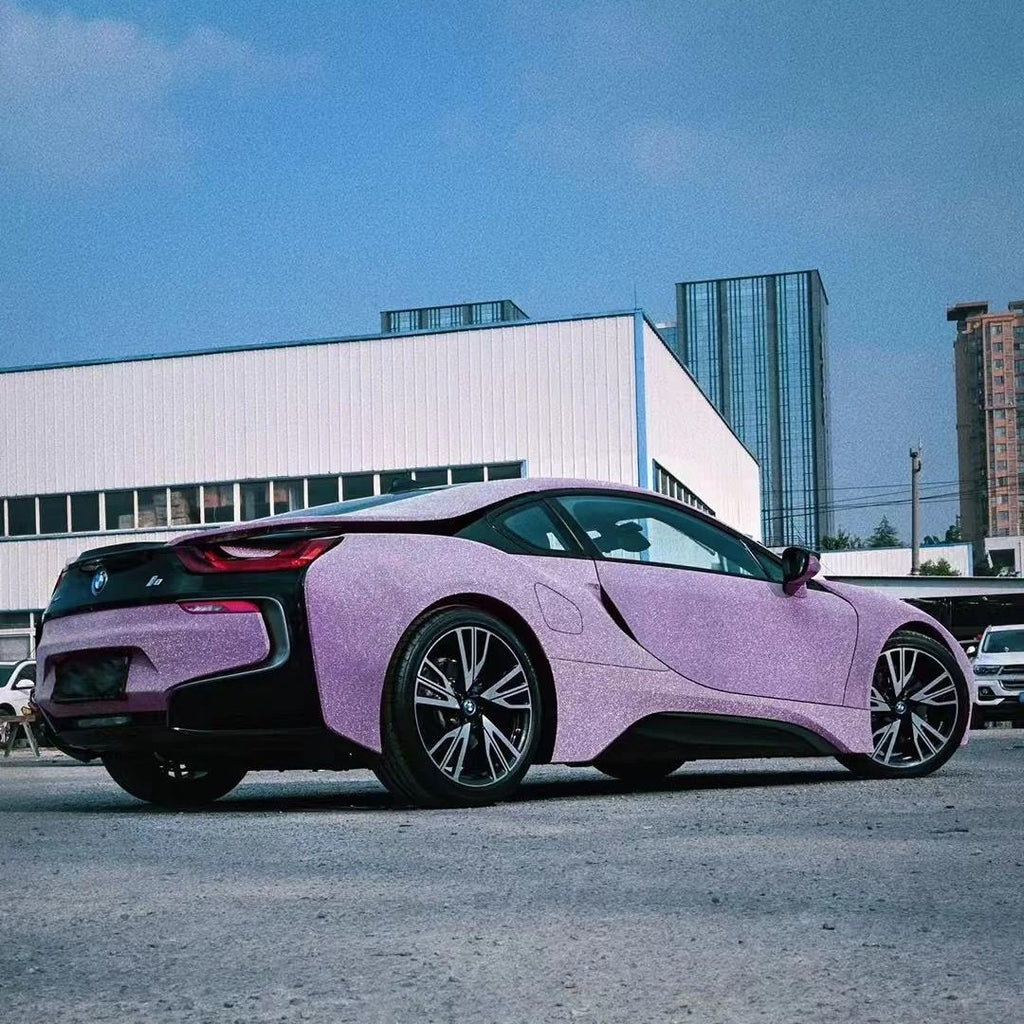 Matte Diamond Glitter Purple Car Vinyl Wrap product image 3 - Veloro matte vinyl wrap