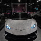 Matte Diamond Glitter Silver Car Vinyl Wrap product image 2 - Veloro matte vinyl wrap