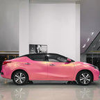 Matte Metallic Diamond Gold Pink Car Vinyl Wrap product image 3 - Veloro matte vinyl wrap