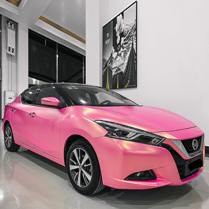 Matte Metallic Diamond Gold Pink Car Vinyl Wrap product image 2 - Veloro matte vinyl wrap