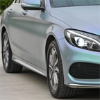 Matte Metallic Diamond Grey Blue Car Vinyl Wrap product image 3 - Veloro matte vinyl wrap