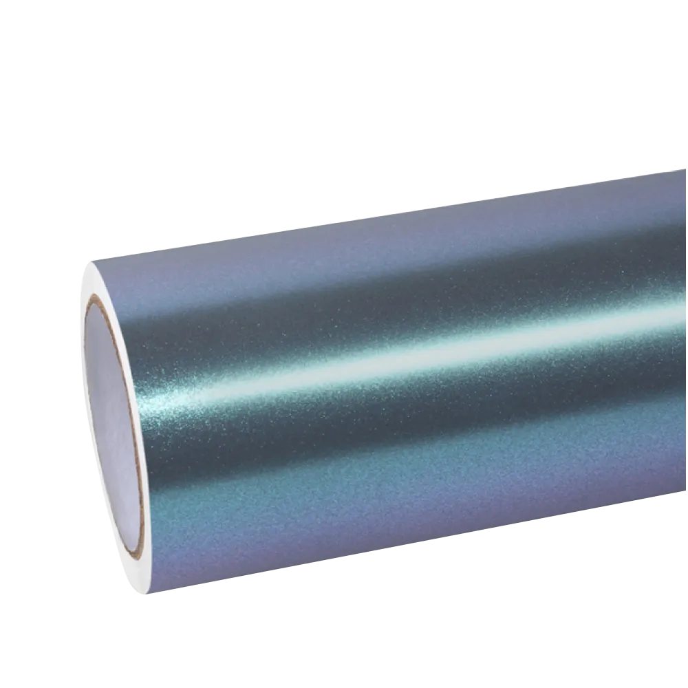 Matte Metallic Diamond Grey Blue Car Vinyl Wrap