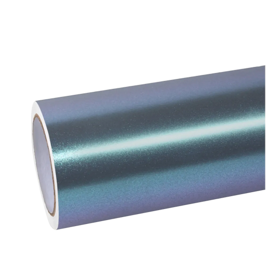 Matte Metallic Diamond Grey Blue Car Vinyl Wrap