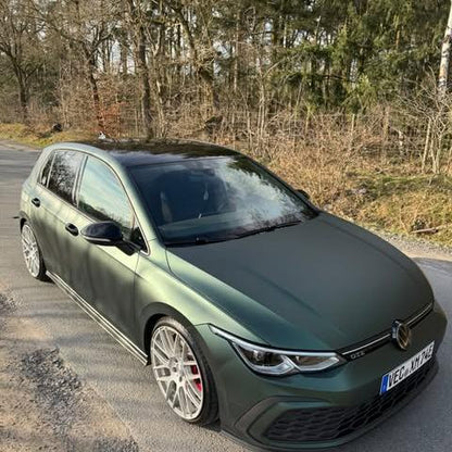 Matte Emerald Green Car Vinyl Wrap BWM I3 product image 8 - Veloro matte vinyl wrap