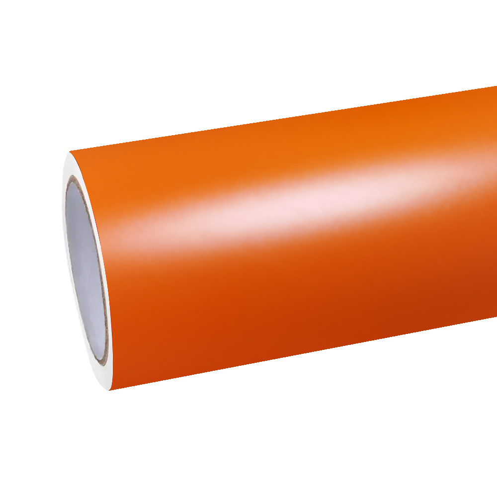 Matte Flame Orange Car Vinyl Wrap PET product image 2 - Veloro matte vinyl wrap