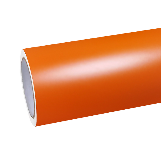 Matte Flame Orange Car Vinyl Wrap PET product image 2 - Veloro matte vinyl wrap