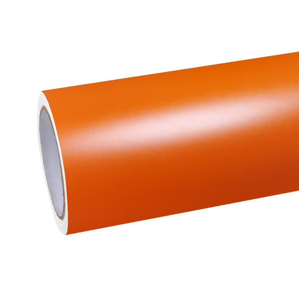 Matte Flame Orange Car Vinyl Wrap PET product image 2 - Veloro matte vinyl wrap