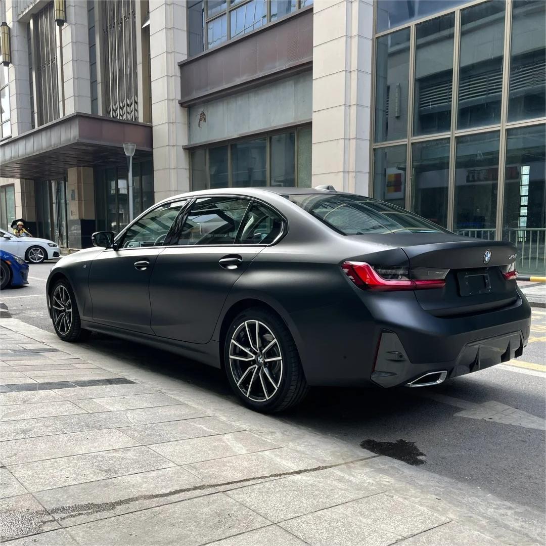Matte Forsted Black Car Vinyl Wrap PET product image 6 - Veloro matte vinyl wrap
