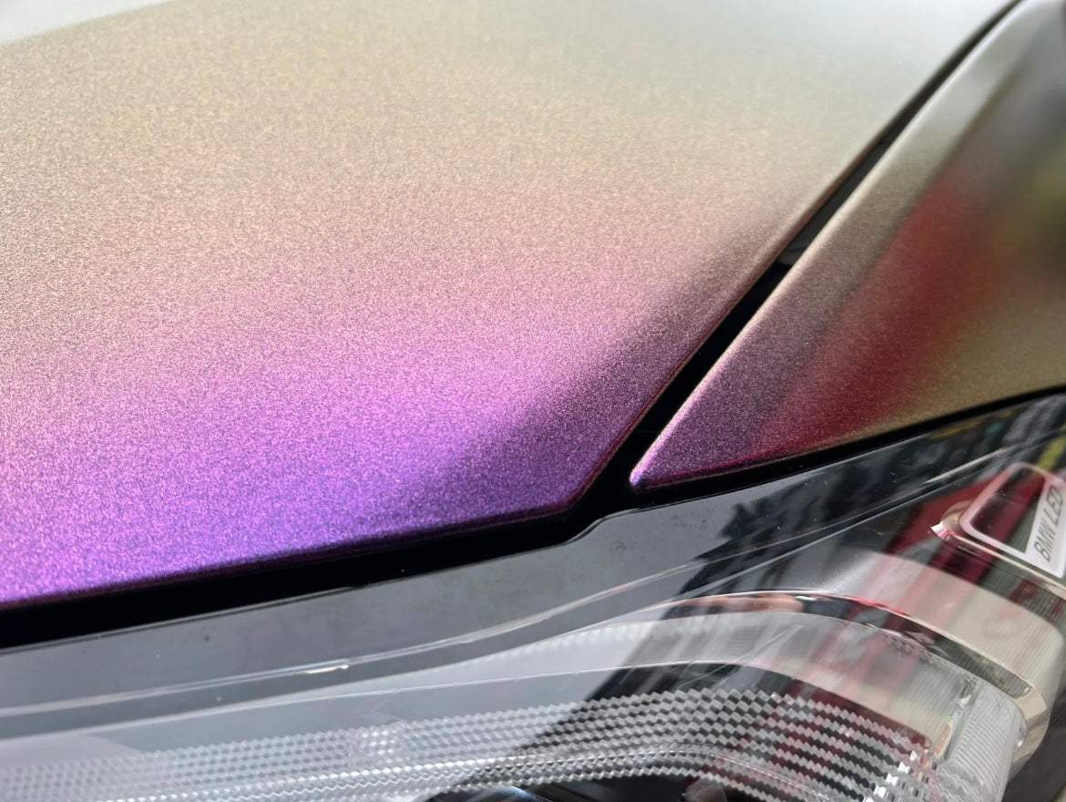 Matte Metallic Glitter Sparkle Purple Car Vinyl Wrap product image 6 - Veloro matte vinyl wrap
