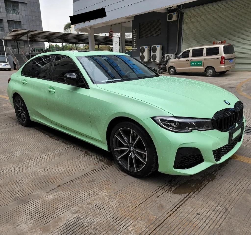Matte Hazy Green Car Vinyl Wrap product image 6 - Veloro matte vinyl wrap
