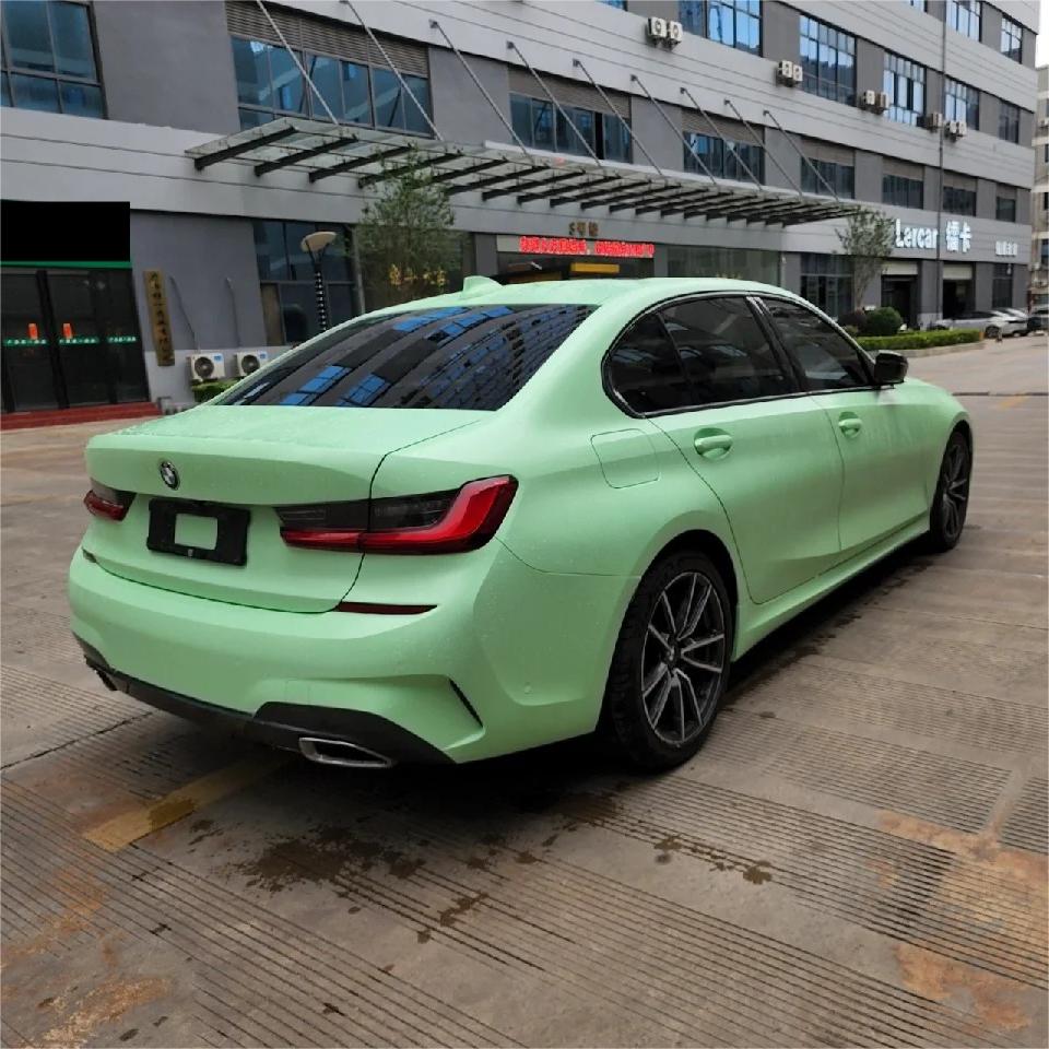 Matte Hazy Green Car Vinyl Wrap product image 9 - Veloro matte vinyl wrap