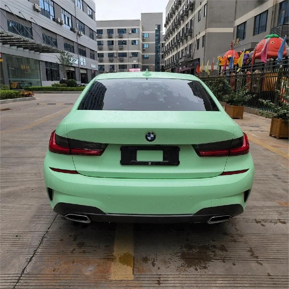 Matte Hazy Green Car Vinyl Wrap product image 8 - Veloro matte vinyl wrap