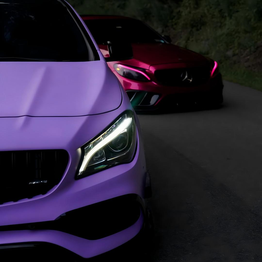 Matte Ultimate Flat Lavender Purple Car Vinyl Wrap product image 11 - Veloro matte vinyl wrap