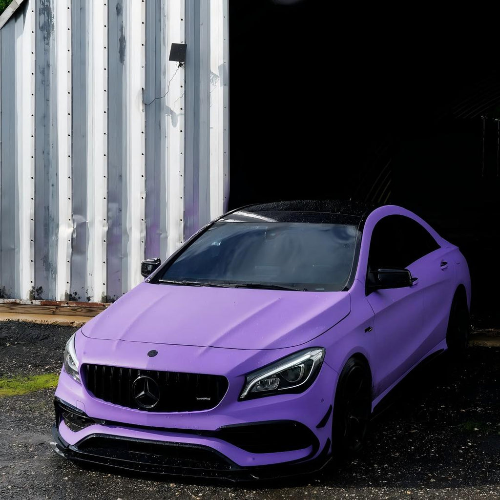 Matte Ultimate Flat Lavender Purple Car Vinyl Wrap product image 8 - Veloro matte vinyl wrap