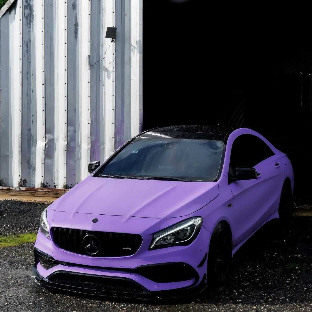 Matte Ultimate Flat Lavender Purple Car Vinyl Wrap product image 8 - Veloro matte vinyl wrap