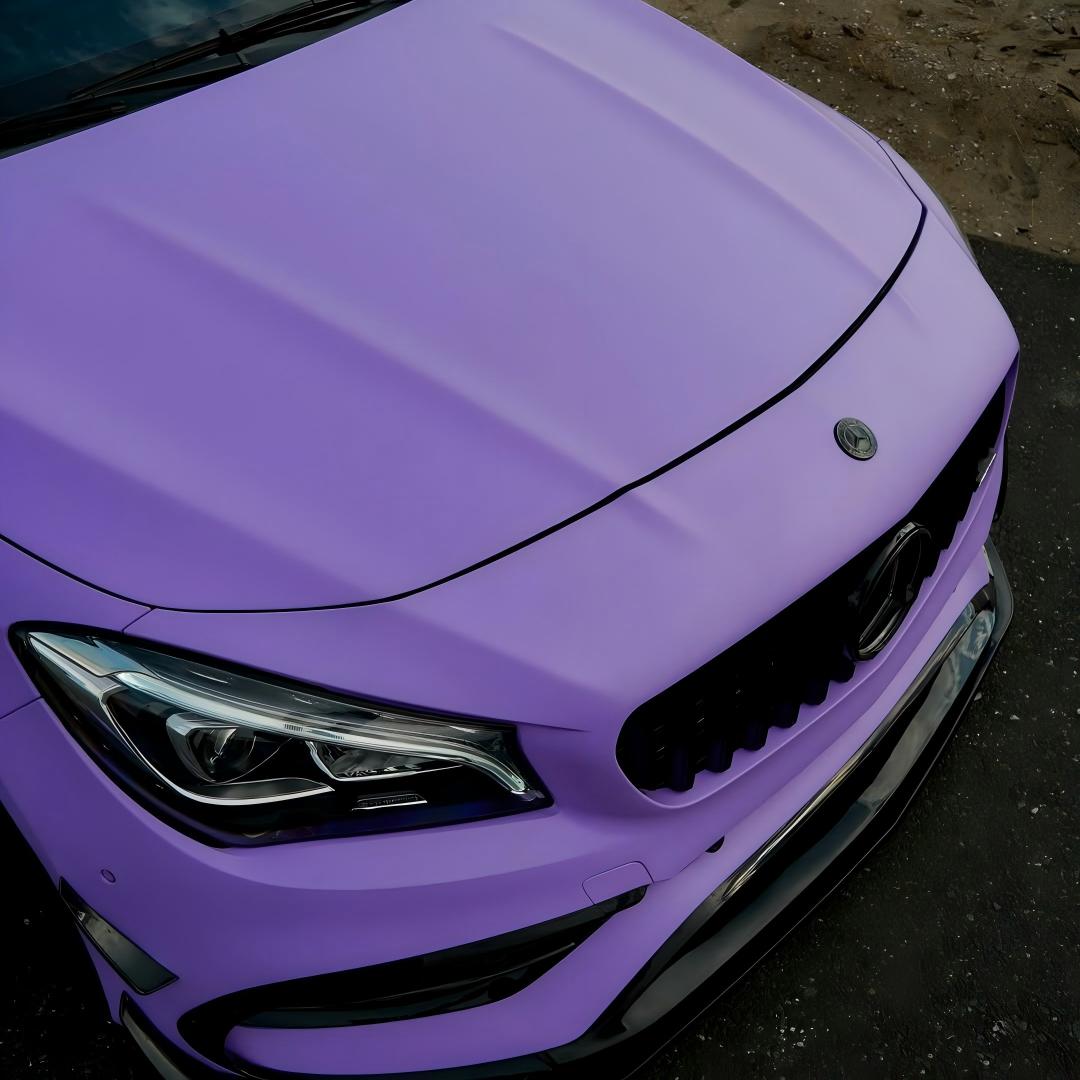 Matte Ultimate Flat Lavender Purple Car Vinyl Wrap product image 9 - Veloro matte vinyl wrap
