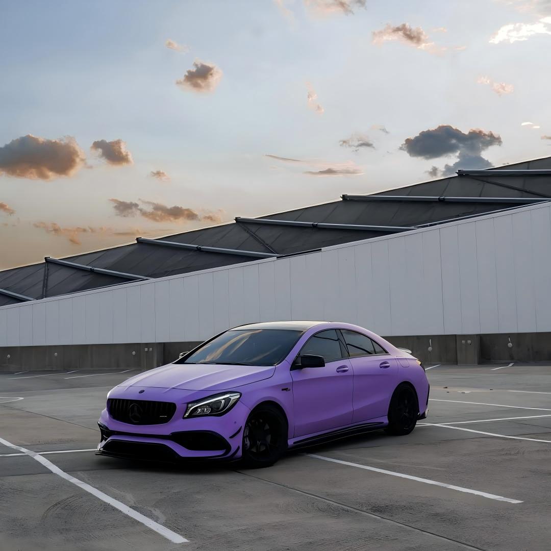 Matte Ultimate Flat Lavender Purple Car Vinyl Wrap product image 10 - Veloro matte vinyl wrap
