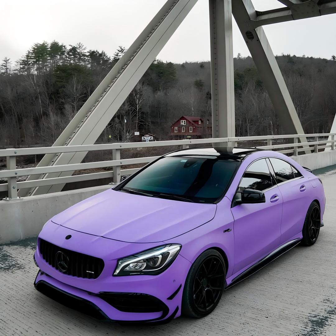 Matte Ultimate Flat Lavender Purple Car Vinyl Wrap product image 5 - Veloro matte vinyl wrap