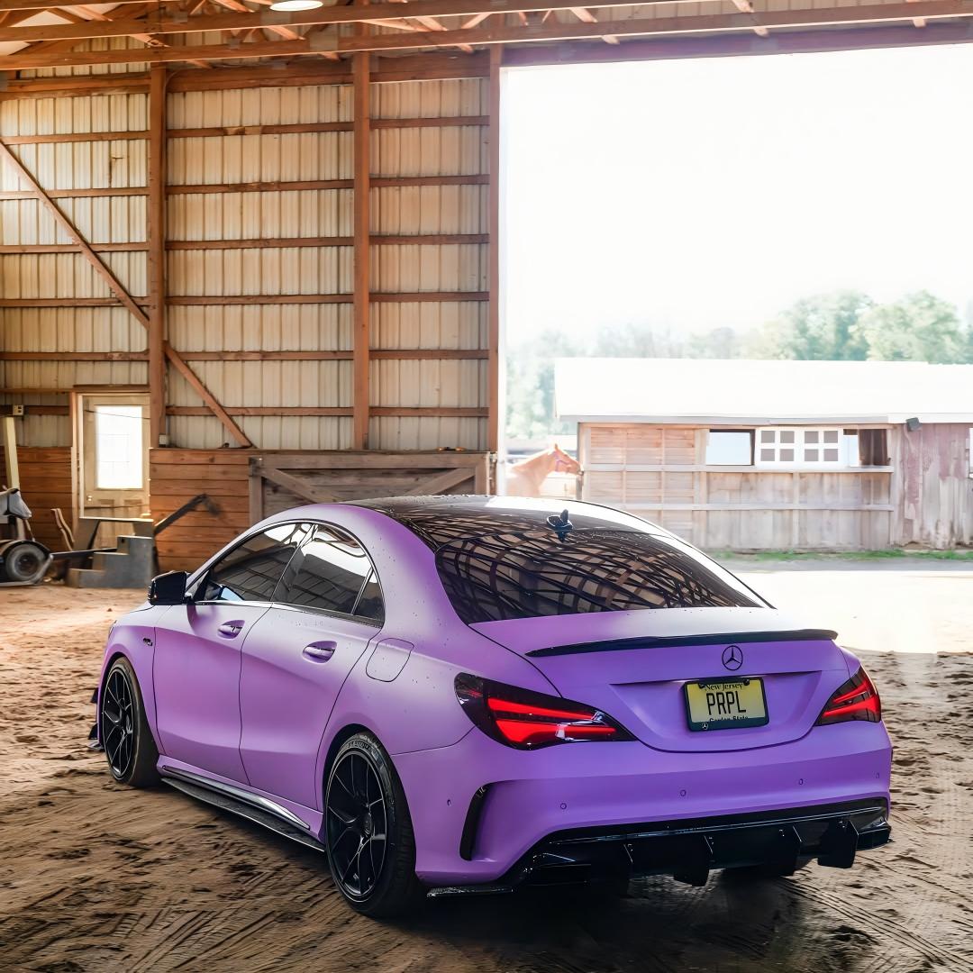 Matte Ultimate Flat Lavender Purple Car Vinyl Wrap product image 7 - Veloro matte vinyl wrap