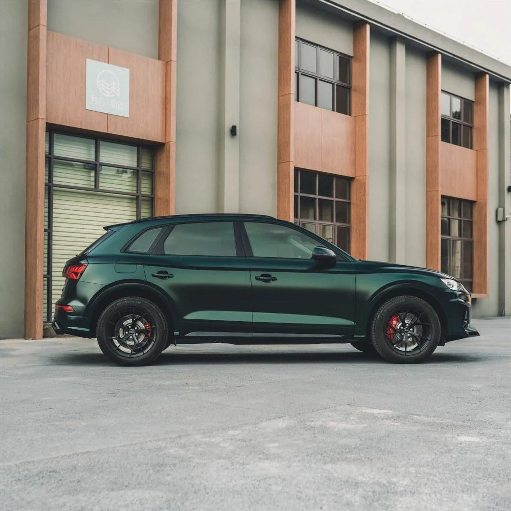 Matte Metallic Antique Green Car Vinyl Wrap product image 5 - Veloro matte vinyl wrap