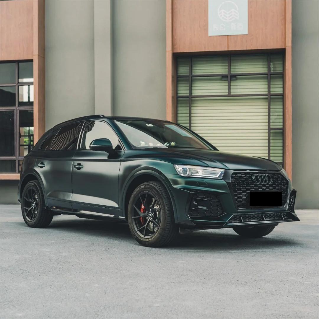 Matte Metallic Antique Green Car Vinyl Wrap product image 2 - Veloro matte vinyl wrap