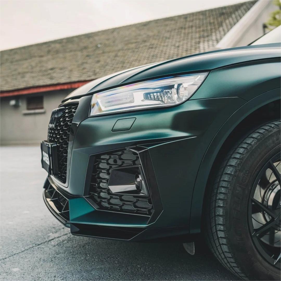 Matte Metallic Antique Green Car Vinyl Wrap product image 6 - Veloro matte vinyl wrap