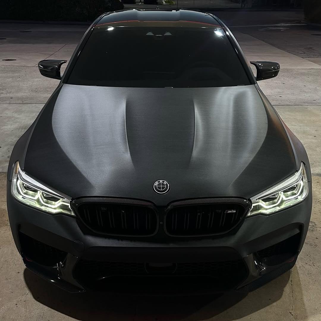 Matte Metallic Brushed Black Car Vinyl Wrap product image 9 - Veloro matte vinyl wrap