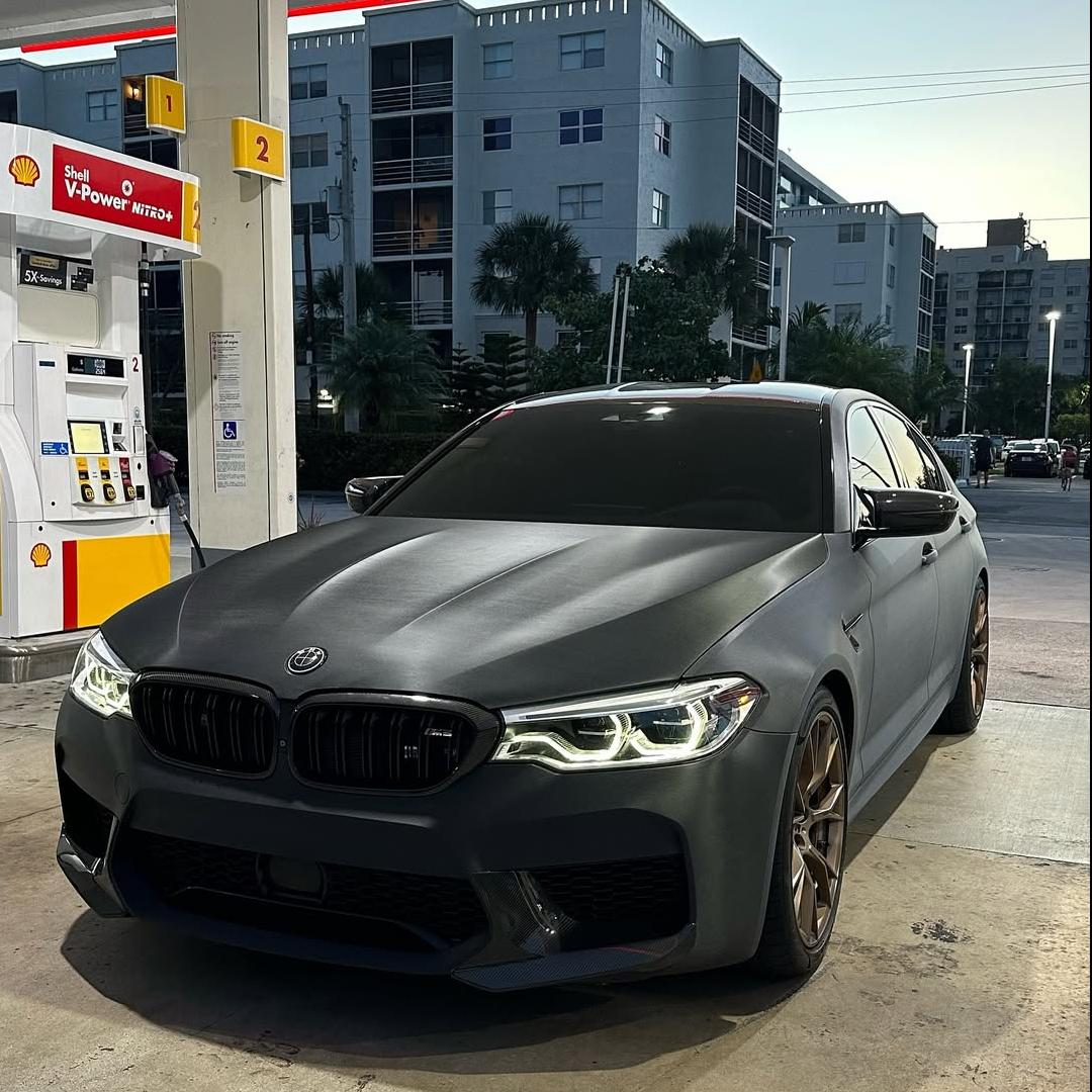 Matte Metallic Brushed Black Car Vinyl Wrap product image 10 - Veloro matte vinyl wrap