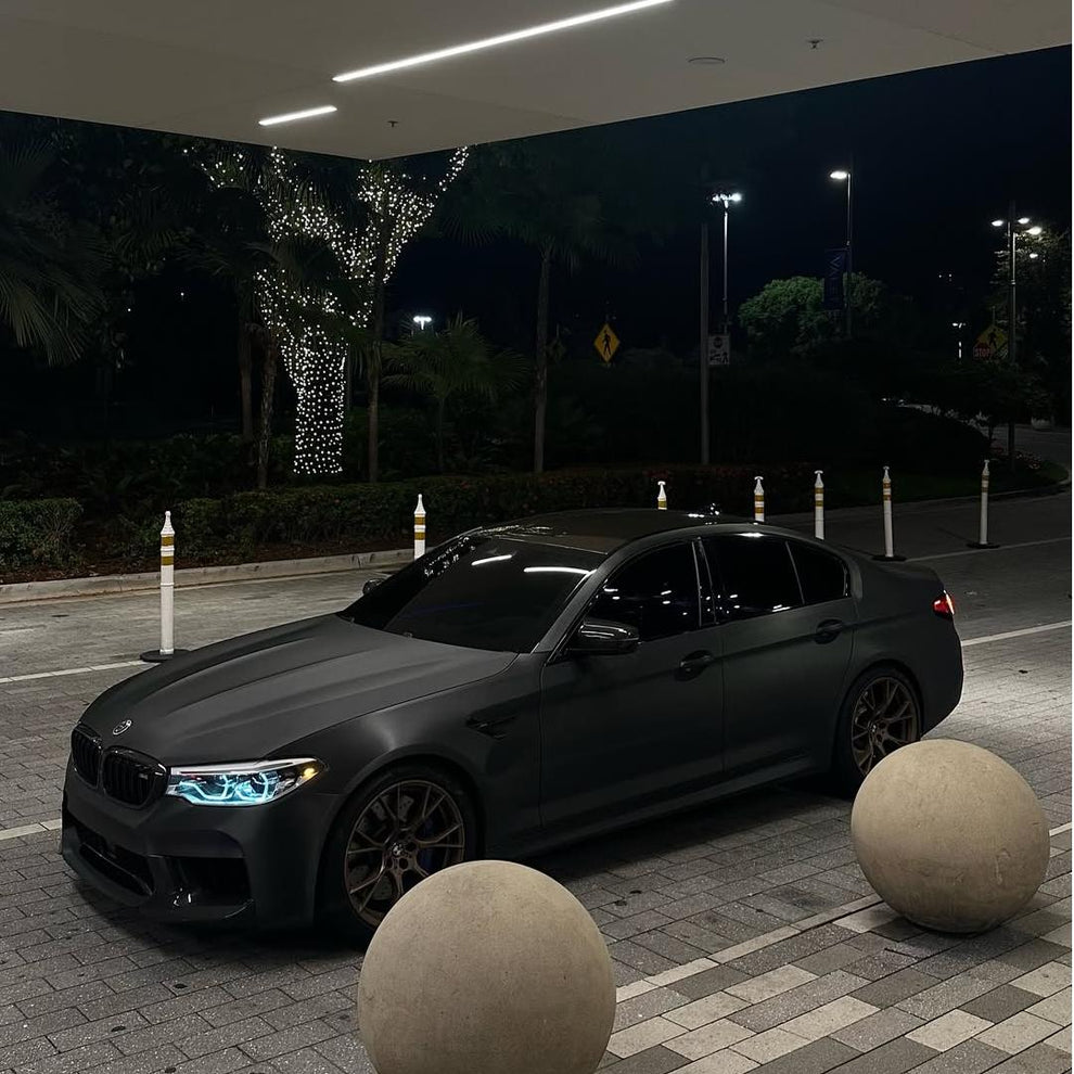 Matte Metallic Brushed Black Car Vinyl Wrap product image 5 - Veloro matte vinyl wrap