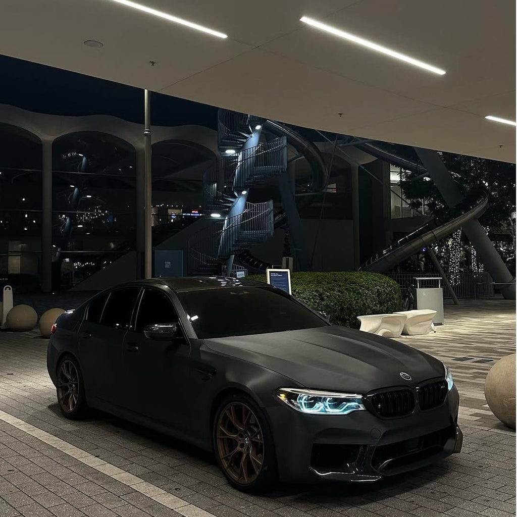 Matte Metallic Brushed Black Car Vinyl Wrap product image 6 - Veloro matte vinyl wrap