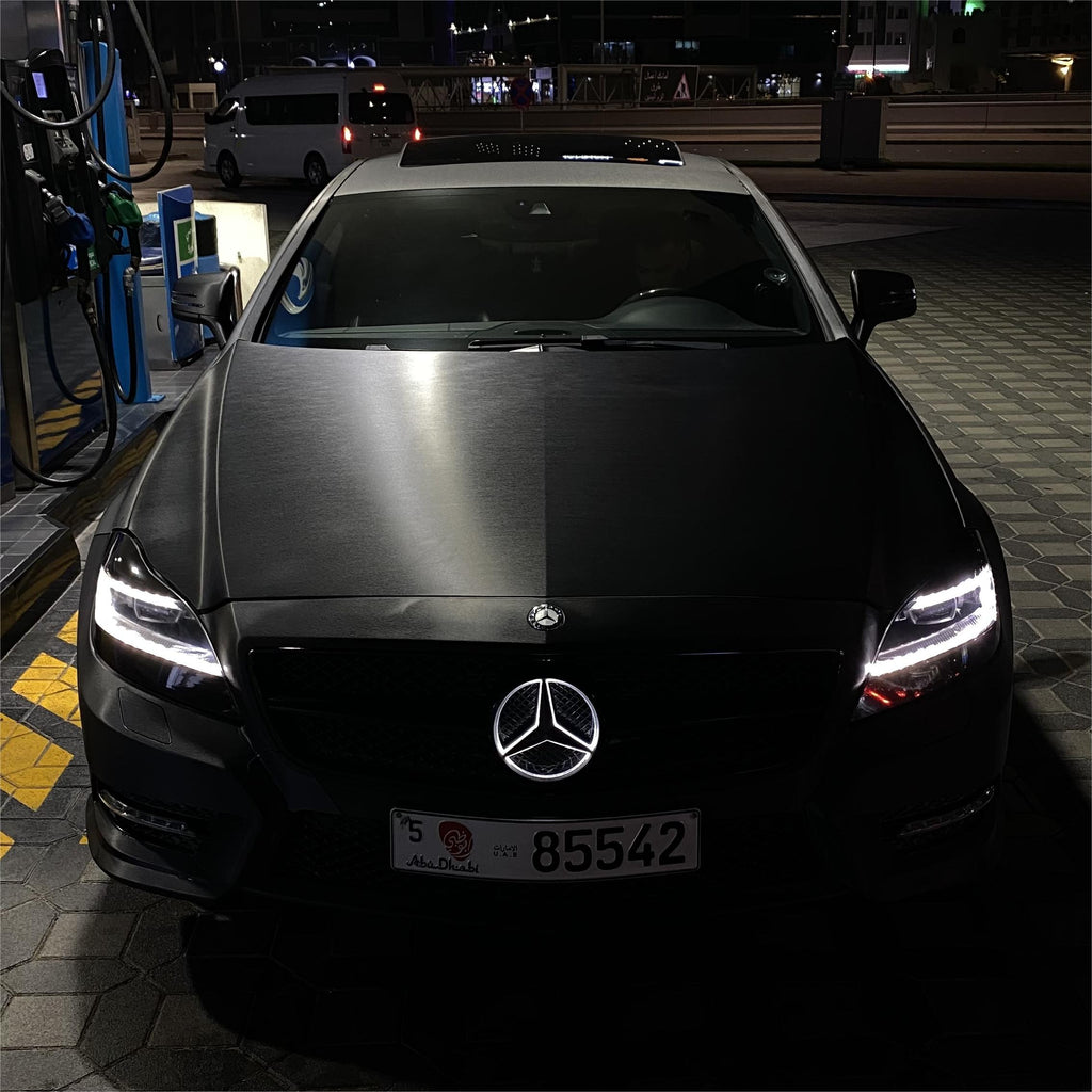 Matte Metallic Brushed Black Car Vinyl Wrap product image 3 - Veloro matte vinyl wrap