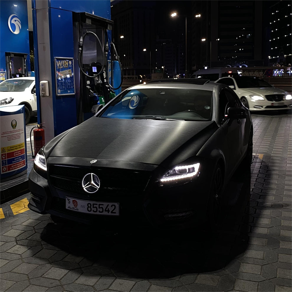 Matte Metallic Brushed Black Car Vinyl Wrap product image 4 - Veloro matte vinyl wrap