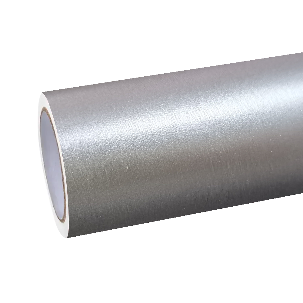 Matte Metallic Brushed Silver Car Vinyl Wrap product image 2 - Veloro matte vinyl wrap
