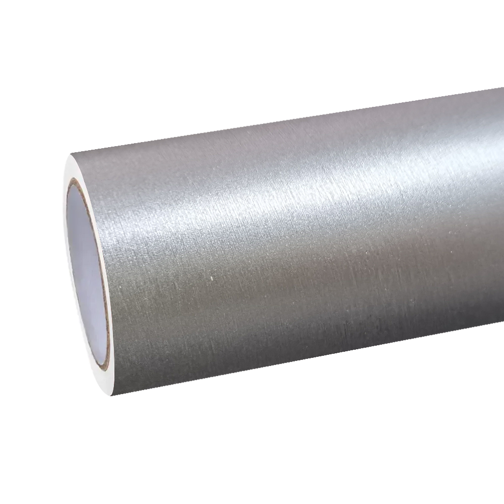 Matte Metallic Brushed Silver Car Vinyl Wrap product image 2 - Veloro matte vinyl wrap