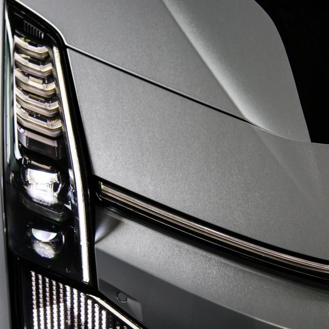 Matte Metallic Brushed Silver Car Vinyl Wrap product image 5 - Veloro matte vinyl wrap