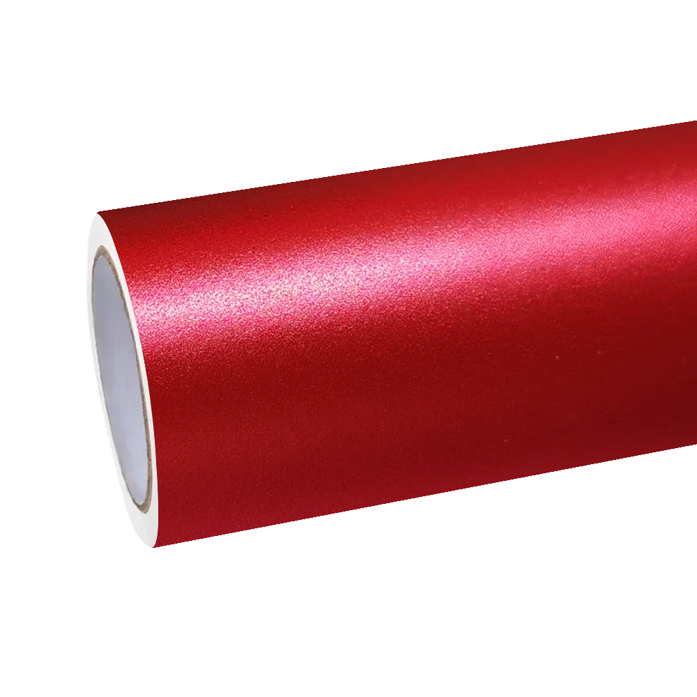 Matte Satin Ceramics Red Car Vinyl Wrap PET