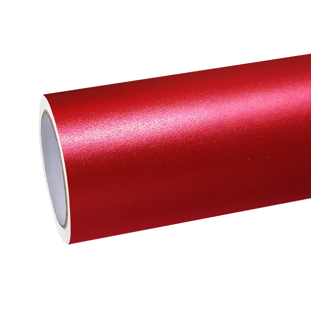 Matte Satin Ceramics Red Car Vinyl Wrap PET