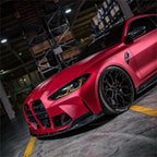 Matte Satin Ceramics Red Car Vinyl Wrap PET product image 6 - Veloro matte vinyl wrap