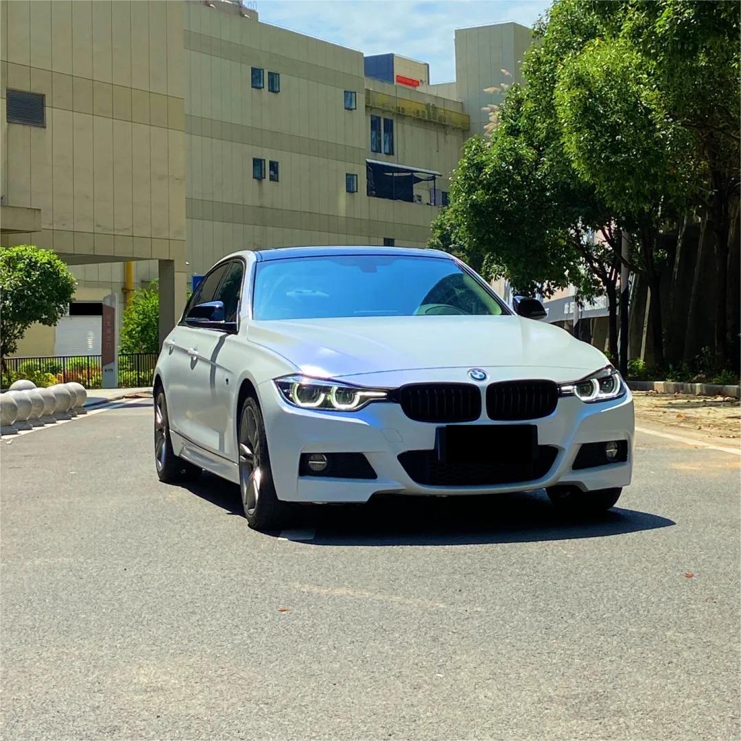 Matte Metallic Chameleon Blue White Car Vinyl Wrap product image 5 - Veloro color shift vinyl wrap