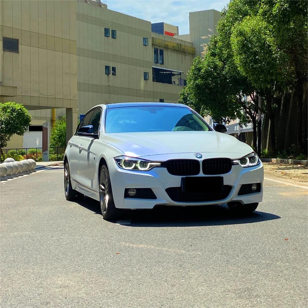 Matte Metallic Chameleon Blue White Car Vinyl Wrap product image 5 - Veloro color shift vinyl wrap