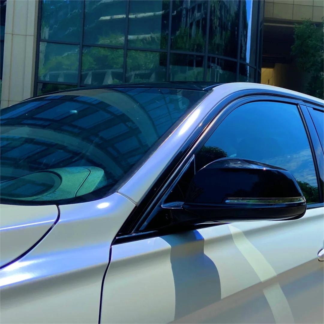 Matte Metallic Chameleon Blue White Car Vinyl Wrap product image 6 - Veloro color shift vinyl wrap