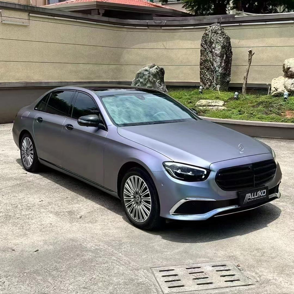 Matte Metallic Chameleon Capri Purple Grey Car Vinyl Wrap product image 2 - Veloro color shift vinyl wrap