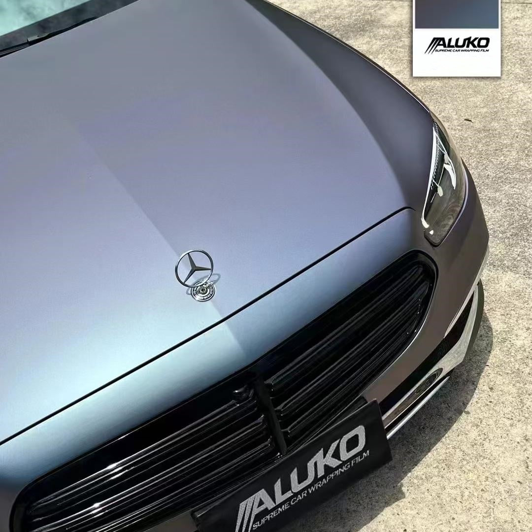 Matte Metallic Chameleon Capri Purple Grey Car Vinyl Wrap product image 3 - Veloro color shift vinyl wrap