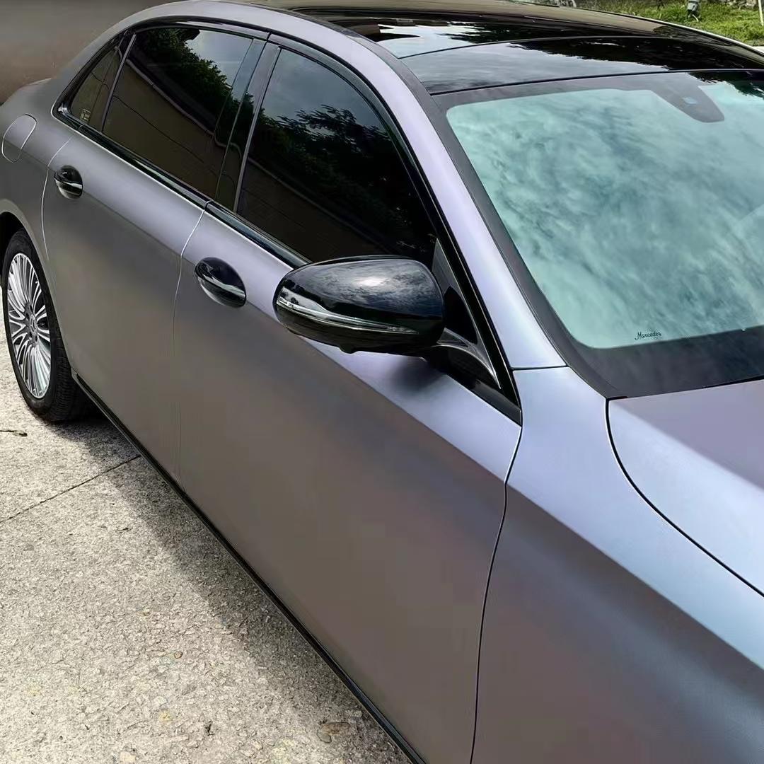 Matte Metallic Chameleon Capri Purple Grey Car Vinyl Wrap product image 7 - Veloro color shift vinyl wrap