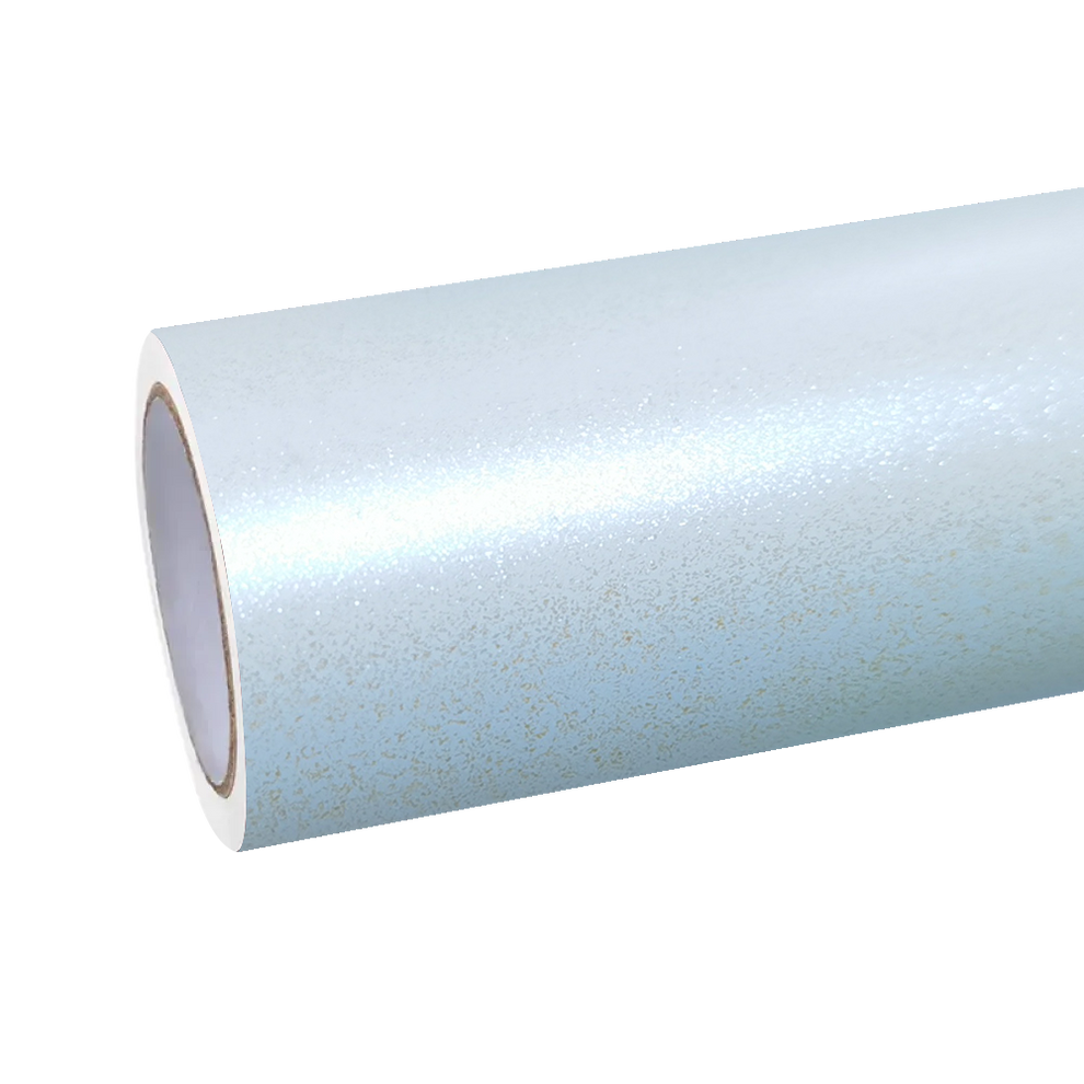 Matte Metallic Chameleon Diamond Blue White Car Vinyl Wrap